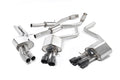 Milltek Sport Audi S8 D4 Cat-back, Resonated Cerakote Black, ECE Approved (SSXAU464)
