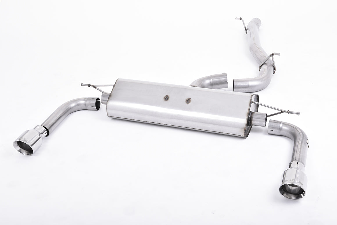 Milltek Sport Cat-back - Audi A3 2.0 TFSI quattro Sedan 8V (US-only) - Non-resonated (louder). Polished Tips
