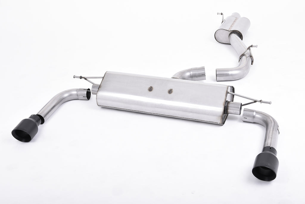 Milltek Sport Audi A3 Cat-back, Resonated, Cerakote Black (SSXAU484)