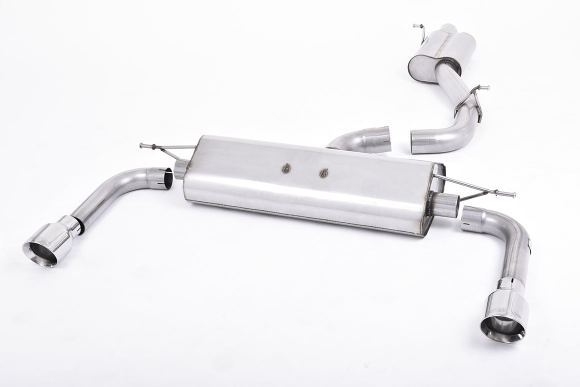 Milltek Sport Cat-back - Audi A3 2.0 TFSI quattro Sedan 8V (US-only) - Resonated (quieter). Polished Tips