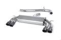 Milltek Sport Audi S3 Cat-back, Non-Resonated, Non-Valved, Quad Cerakote Black (SSXAU522)