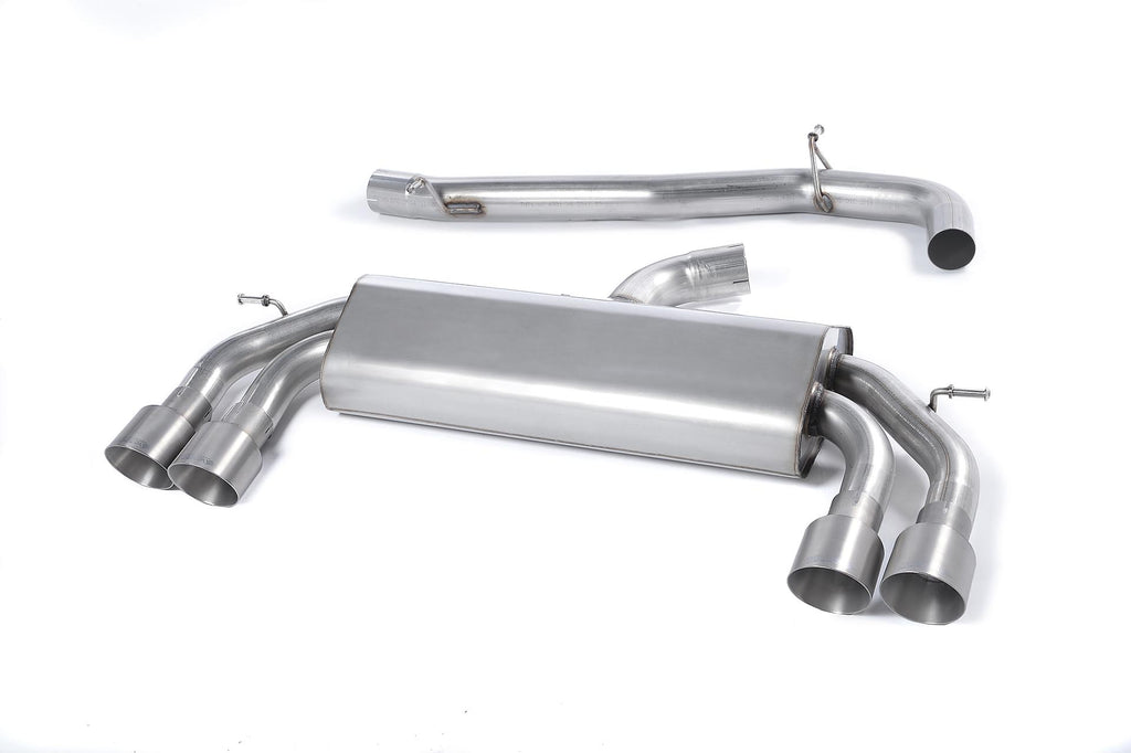 Milltek Sport Audi S3 Cat-back, Non-Resonated, Non-Valved, Quad Titanium (SSXAU524)