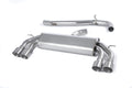 Milltek Sport Audi S3 Cat-back, Non-Resonated, Non-Valved, Quad Titanium (SSXAU524)
