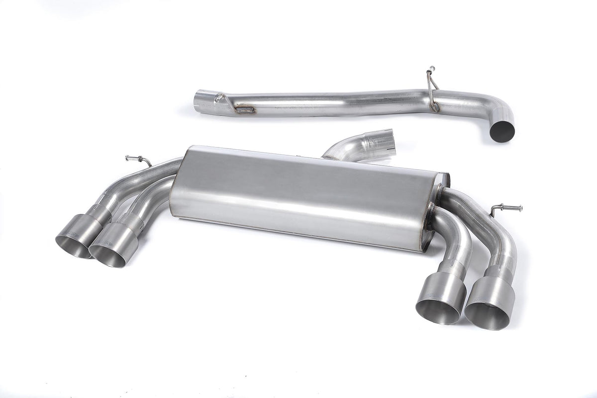 Milltek Sport Audi S3 Cat-back, Non-Resonated, Non-Valved, Quad Titanium (SSXAU524)