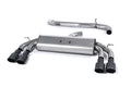 Milltek Sport Audi S3 Cat-back, Non-Res, Non-Valved, Quad Oval Cerakote Black (SSXAU530)