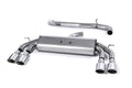 Milltek Sport Audi S3 Cat-back, Non-Resonated, Non-Valved, Quad Oval Polished (SSXAU531)