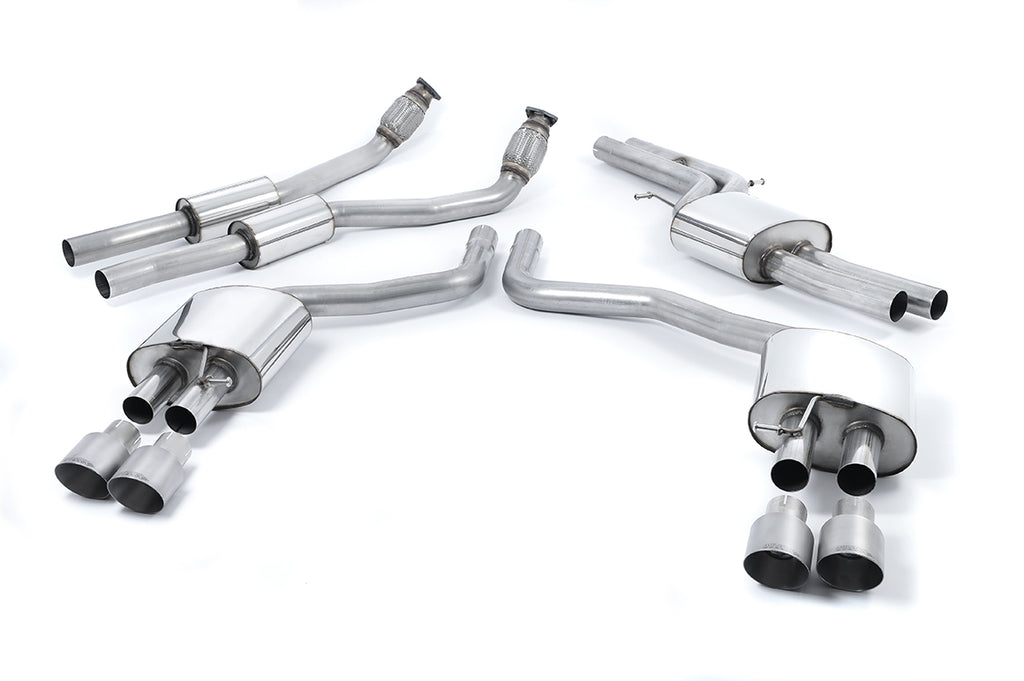 Milltek Sport Audi S6 / S7 Cat-back, Resonated, Titanium (SSXAU561)