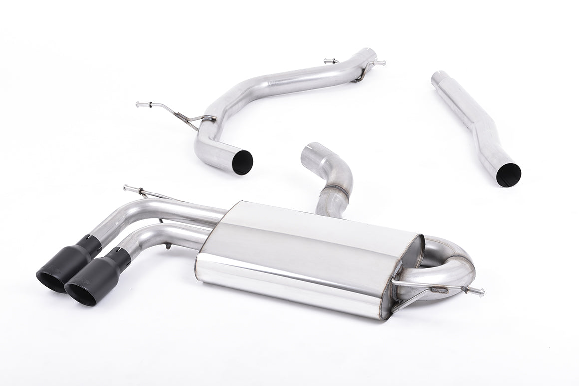 Milltek Sport Audi A3 / Volkswagen Golf / Scirocco OPF/GPF-back, Cerakote Black (SSXAU566)