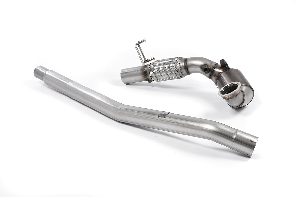 Milltek Sport Large-bore Downpipe and De-cat - Audi TT Mk3 TTS 2.0TFSI Quattro (Non-OPF/GPF Models) - Must be fitted with a OE Exhaust system Only