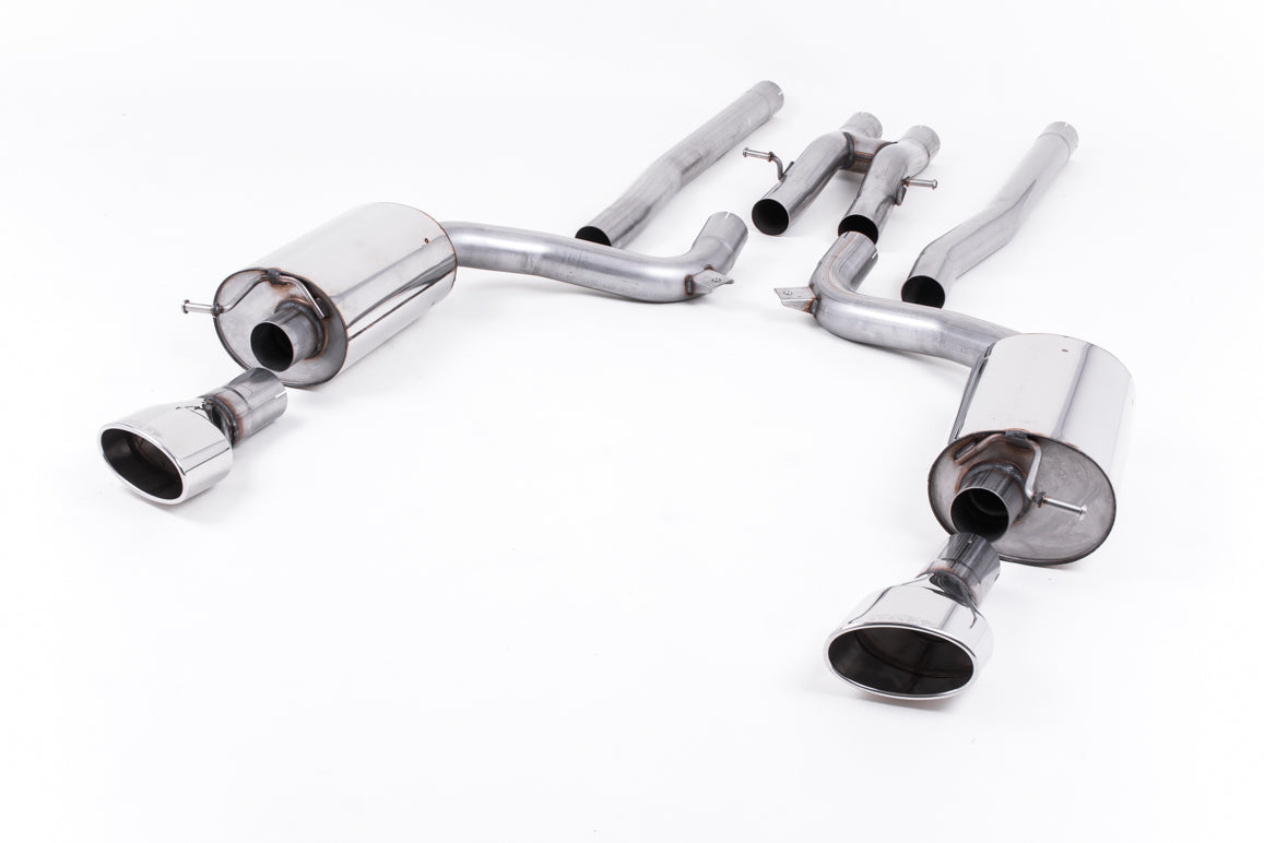 Milltek Sport Audi RS6 C6 Cat-back, Non-Resonated, Dual Oval (SSXAU602)