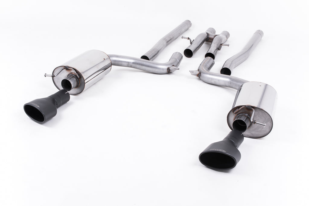 Milltek Sport Audi RS6 C6 Cat-back, Non-Resonated, Dual Oval Black (SSXAU603)