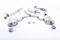 Milltek Sport Audi A4 Cat-back, Resonated, Dual GT-100 Burnt Titanium (SSXAU610)