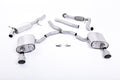 Milltek Sport Audi A4 Cat-back, Part-Resonated, Road+, Dual GT-100 Titanium (SSXAU613)