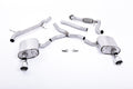 Milltek Sport Audi A4 Cat-back, Non-Resonated, Dual GT-100 Polished (SSXAU616)