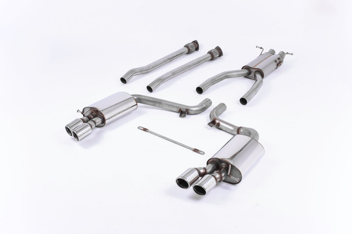 Milltek Sport Audi S6 Cat-back, Part-Resonated, Road+ (SSXAU622)