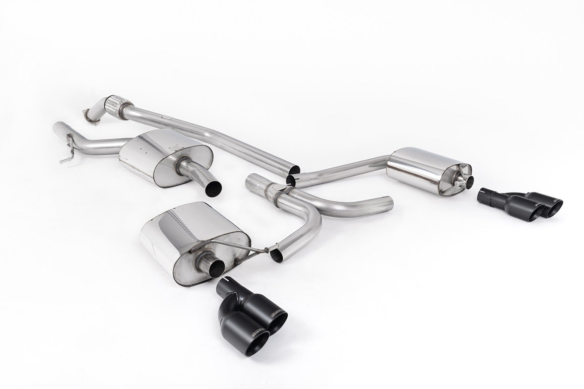 Milltek Sport Audi A5 Cat-back, Quad Cerakote Black (SSXAU660)