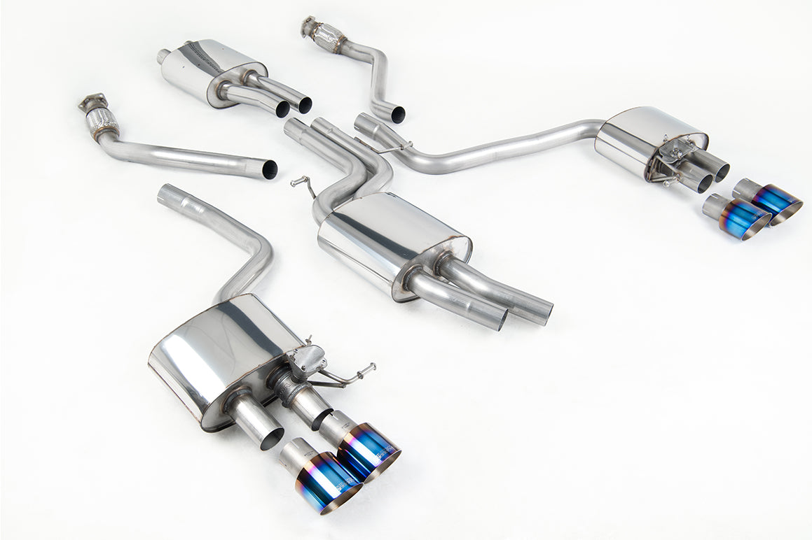 Milltek Sport Cat-back - Audi SQ5 3.0 TFSI Supercharged - Quad Burnt Titanium Tips