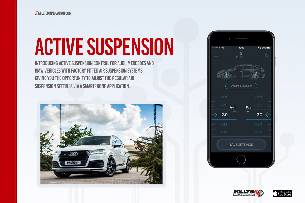 Milltek Sport Active Suspension Control - Audi RS6 / Audi RS7 - for vehicles with Adaptive Air Suspension Only - Pre Facelift Models Only