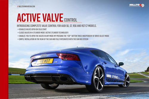 Milltek Sport Active Valve Control - Audi S4 / Audi S5 / Audi SQ5 - Uses ESP button and drive select
