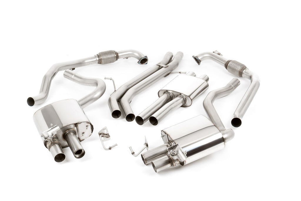 Milltek Sport Audi S4 / S5 Cat-back, Resonated, Quad GT-100 Titanium (SSXAU696)