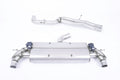 Milltek Sport Audi TT Mk3 Cat-back, Non-Resonated, Oval Cerakote Black (SSXAU731)