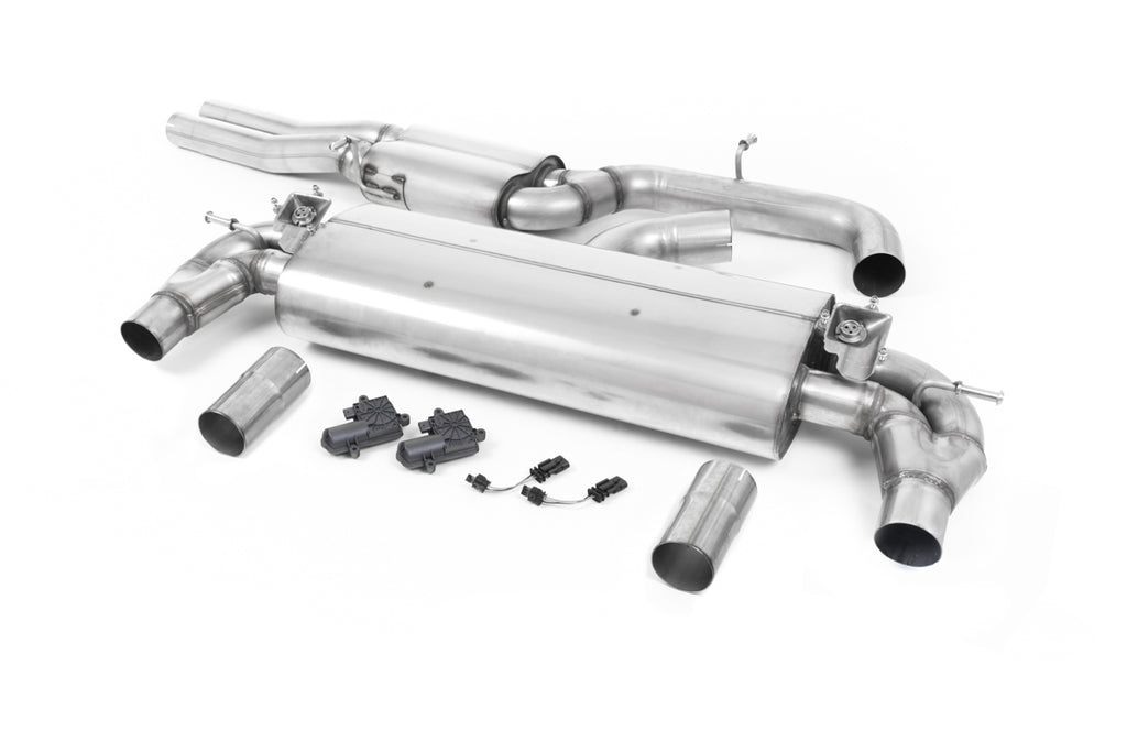 Milltek Sport Audi RS3 Cat-back, Resonated, Oval Polished (SSXAU738)