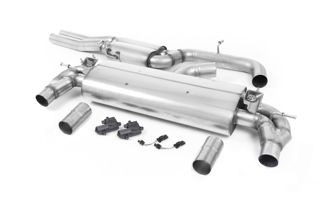 Milltek Sport Audi RS3 Cat-back, Resonated, Oval Polished (SSXAU738)