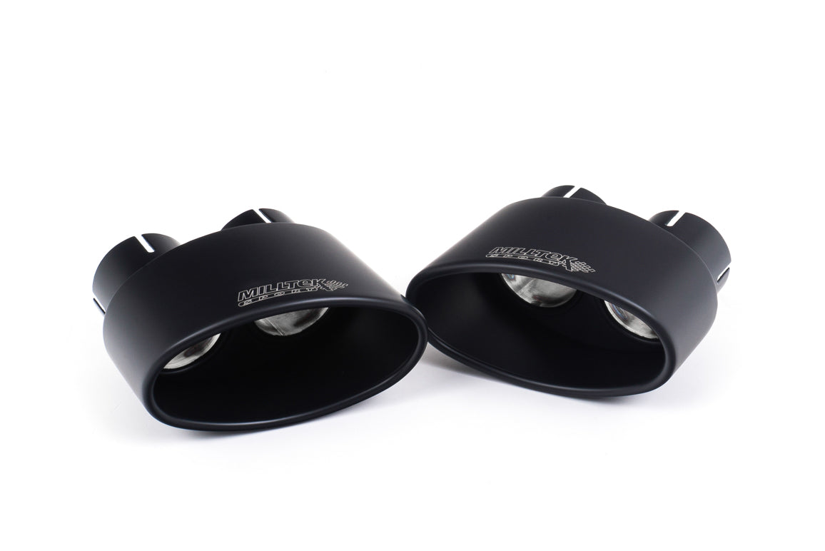 Milltek Sport Audi RS4 B9 Cat-back, Resonated, Oval Cerakote Black (SSXAU750) - photo 2