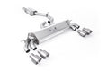 Milltek Sport Audi S3 Cat-back, GPF Back, Resonated, Quad Titanium (SSXAU776)