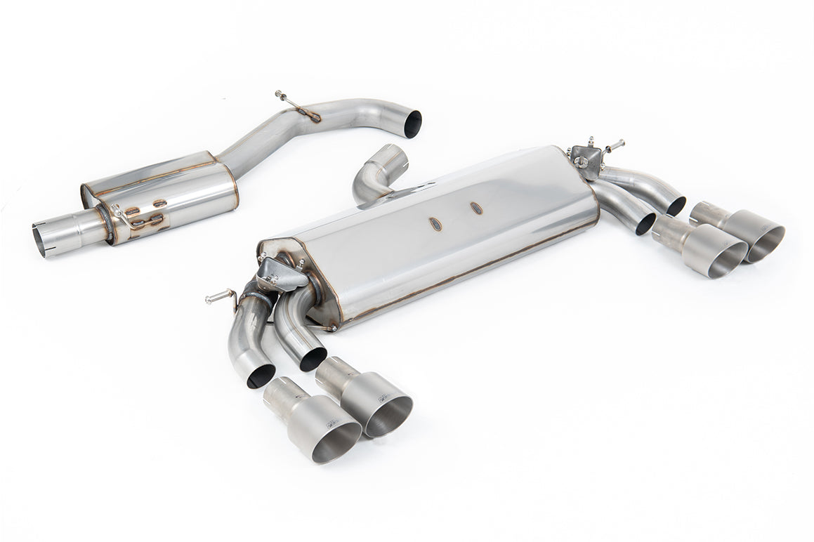 Milltek Sport Audi S3 Cat-back, GPF Back, Resonated, Quad Titanium (SSXAU785)