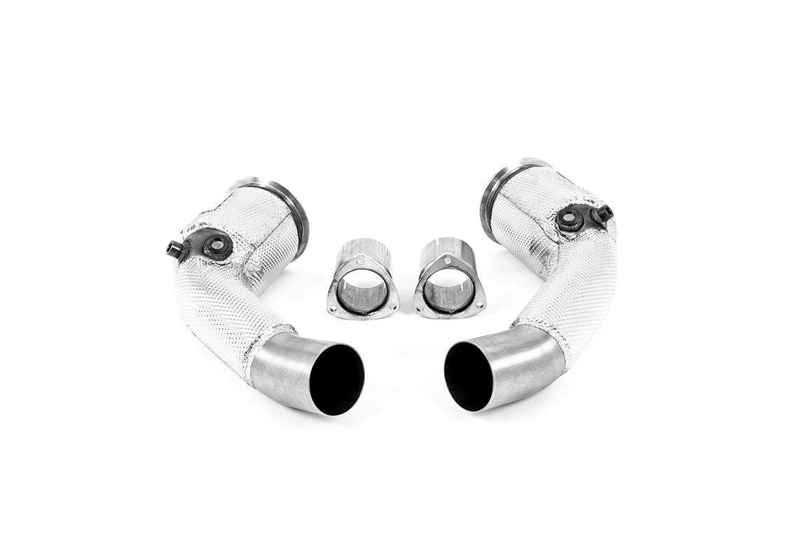 Milltek Sport Large-bore Downpipes and Cat Bypass Pipes - Audi RS6 / Audi RS7 / Audi S8 - Fits to OE OPF/GPF Back System include OPF/GPF Bypass - Requires Stage 2 ECU Software