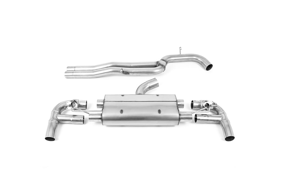 Milltek Sport Cat-back - Audi RS3 - 80mm Non-Resonated Cat Back with Titanium Trims