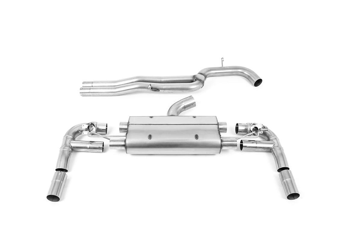 Milltek Sport Audi RS3 Cat-back, Non-Resonated, Polished (SSXAU894)