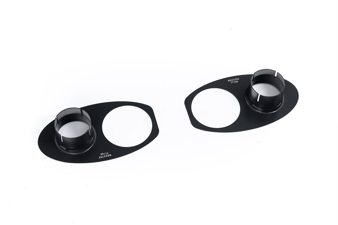 Milltek Sport Additional parts - Audi RS6 / Audi RS7 - Optional Rear Trim Finisher Plates (Cerakote Black Finish) - Covers the back of the floating trims