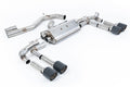 Milltek Sport Audi S3 Cat-back, Part-Resonated, JET-115 Carbon (SSXAU936)