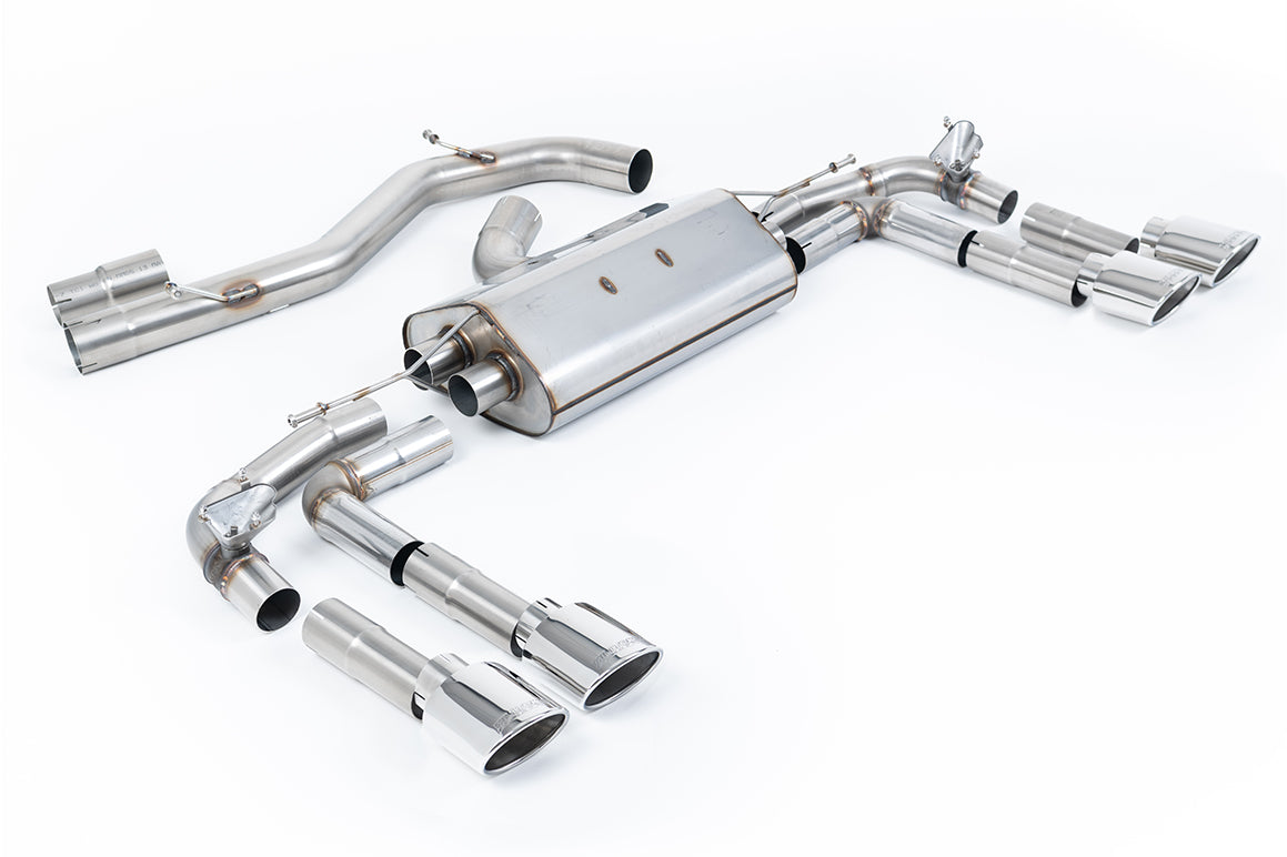 Milltek Sport Audi S3 OPF/GPF-back, Non-Resonated, Polished (SSXAU938)