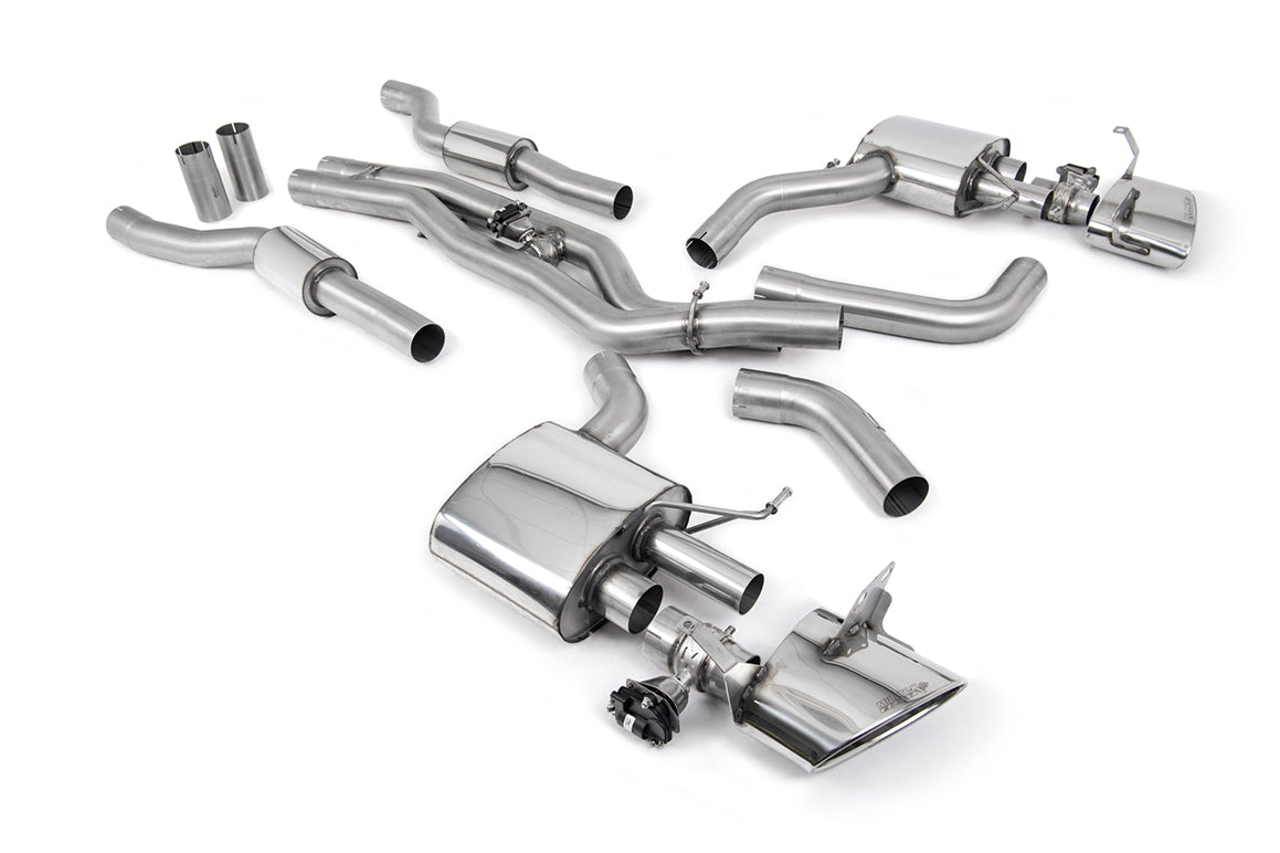 Milltek Sport Audi RS6 / RS7 Cat-back, Resonated Twin Oval Polished (SSXAU940)