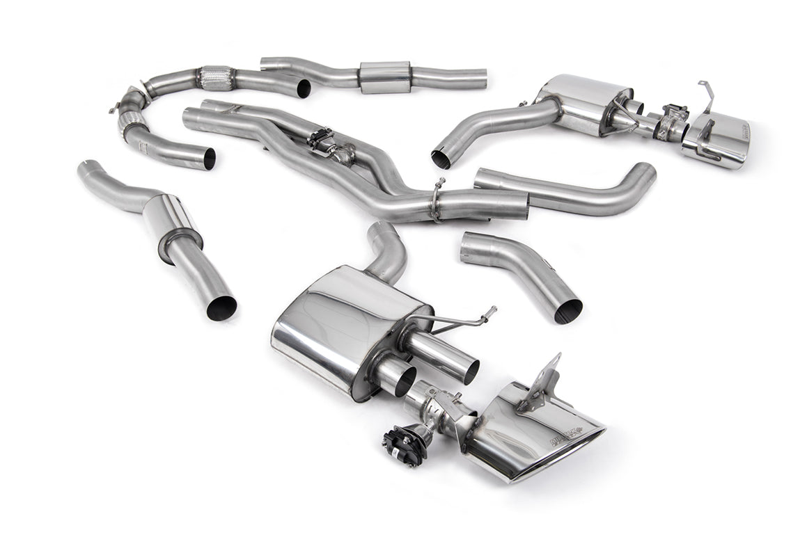 Milltek Sport Audi RS6 / RS7 Cat-back, Resonated Twin Oval Polished (SSXAU942)