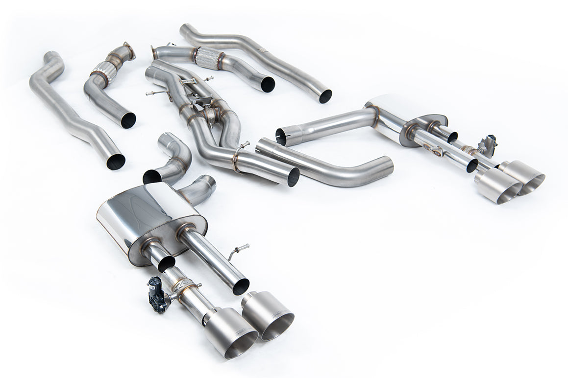Milltek Sport Audi S8 D5 Cat-back, Non-Res GT-115 Titanium (SSXAU950)