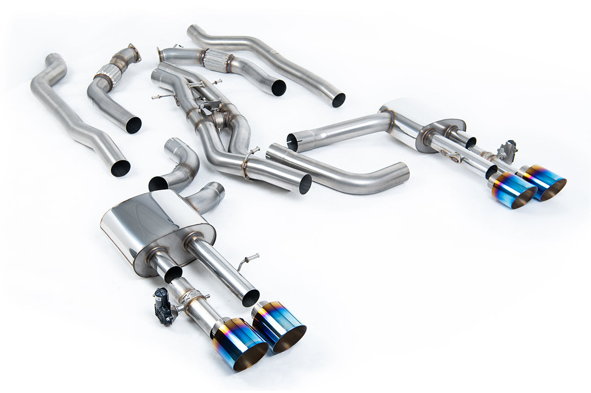 Milltek Sport Audi S8 D5 Cat-back, Non-Res Burnt Titanium (SSXAU951)