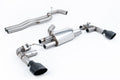 Milltek Sport Audi RS3 Cat-back, Non-Resonated, Race, Cerakote Black (SSXAU978)