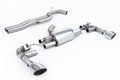Milltek Sport Audi RS3 Cat-back, Non-Resonated, Race, Polished (SSXAU979)