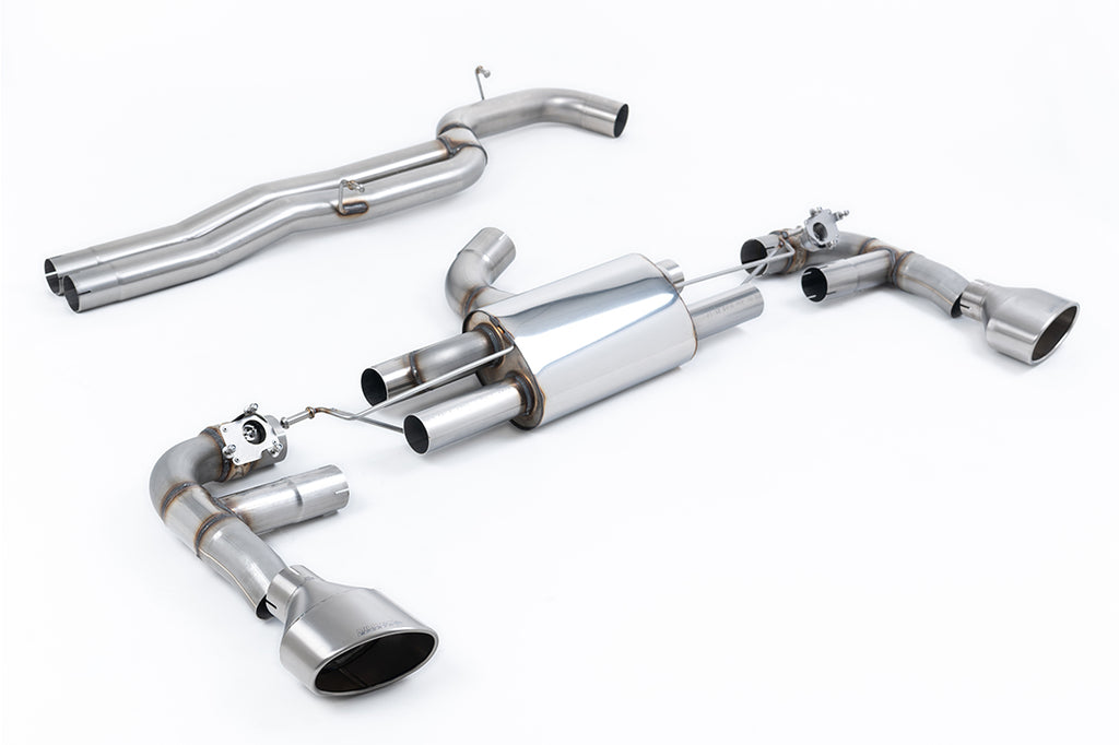 Milltek Sport Audi RS3 Cat-back, Non-Resonated, Race, Titanium (SSXAU980)