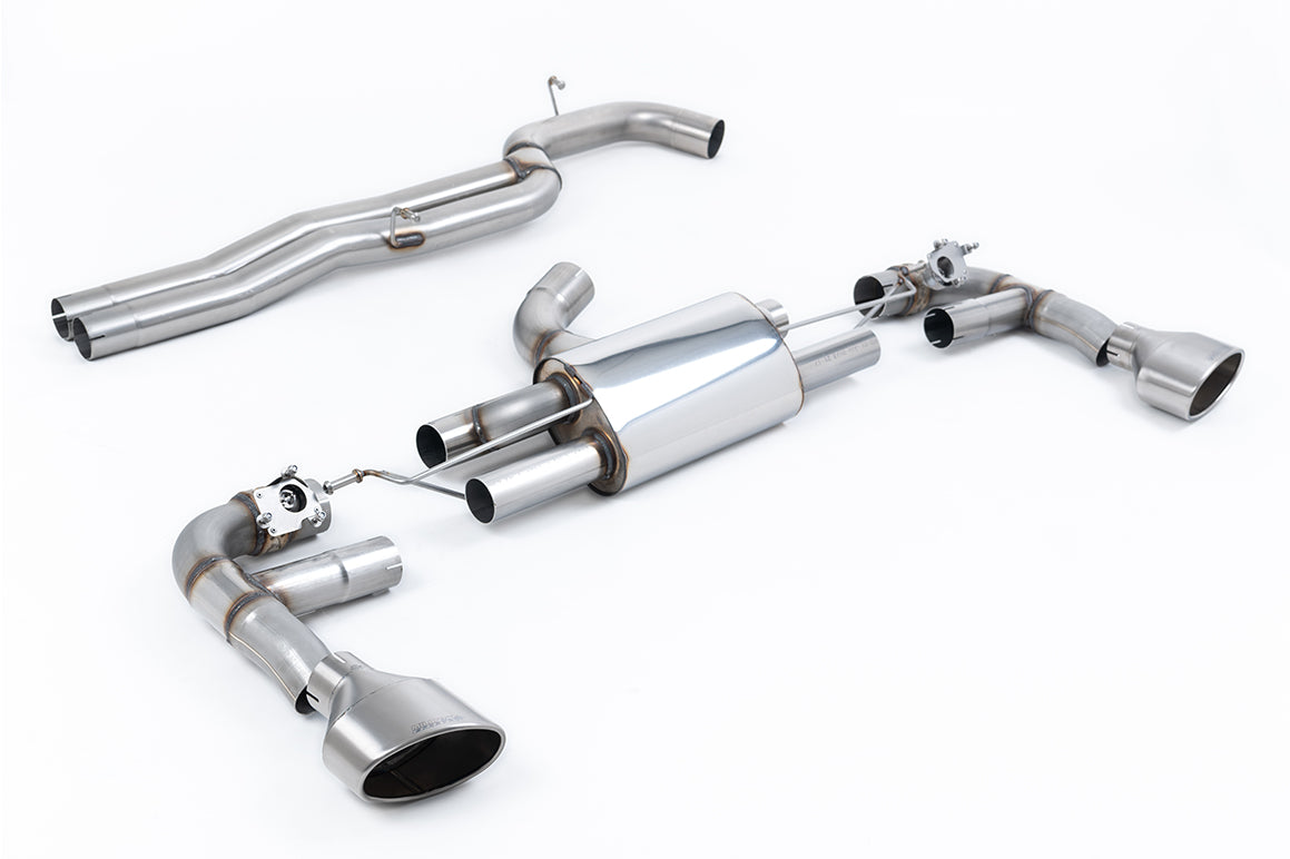 Milltek Sport Audi RS3 Cat-back, Non-Resonated, Race, Titanium (SSXAU980)