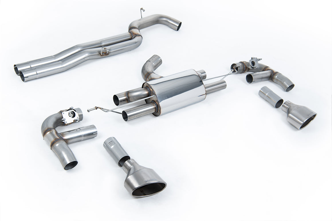 Milltek Sport Audi RS3 Cat-back, Non-Resonated, Race, Titanium (SSXAU984)