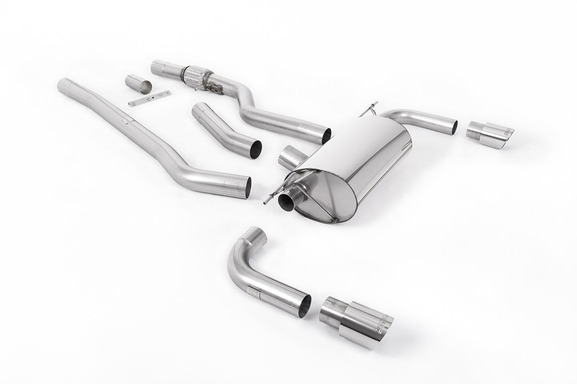 Milltek Sport BMW 4 Series Cat-back, Non-Resonated, Dual Polished (SSXBM1005)