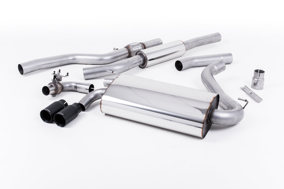Milltek Sport BMW 4 Series Cat-back, Non-Resonated, Twin Cerakote Black (SSXBM1010)