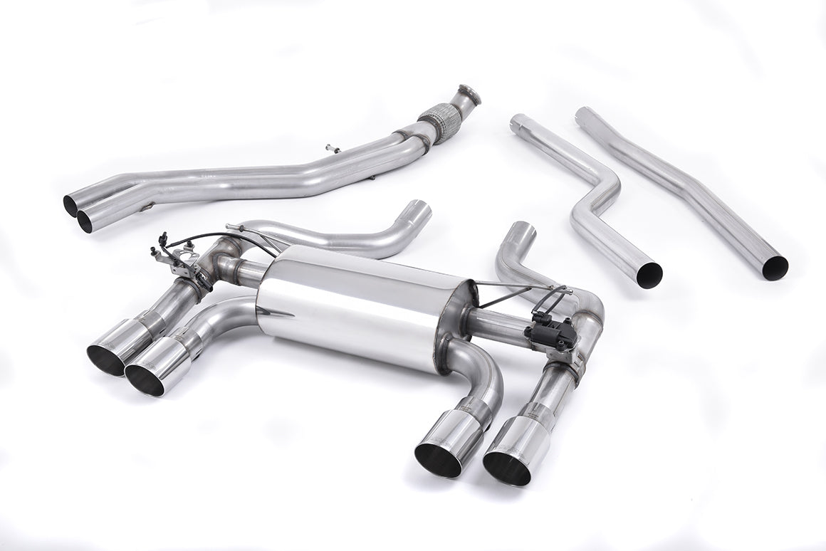 Milltek Sport BMW 2 Series M2 Cat-back, Valved, Twin GT-90 Polished (SSXBM1033)