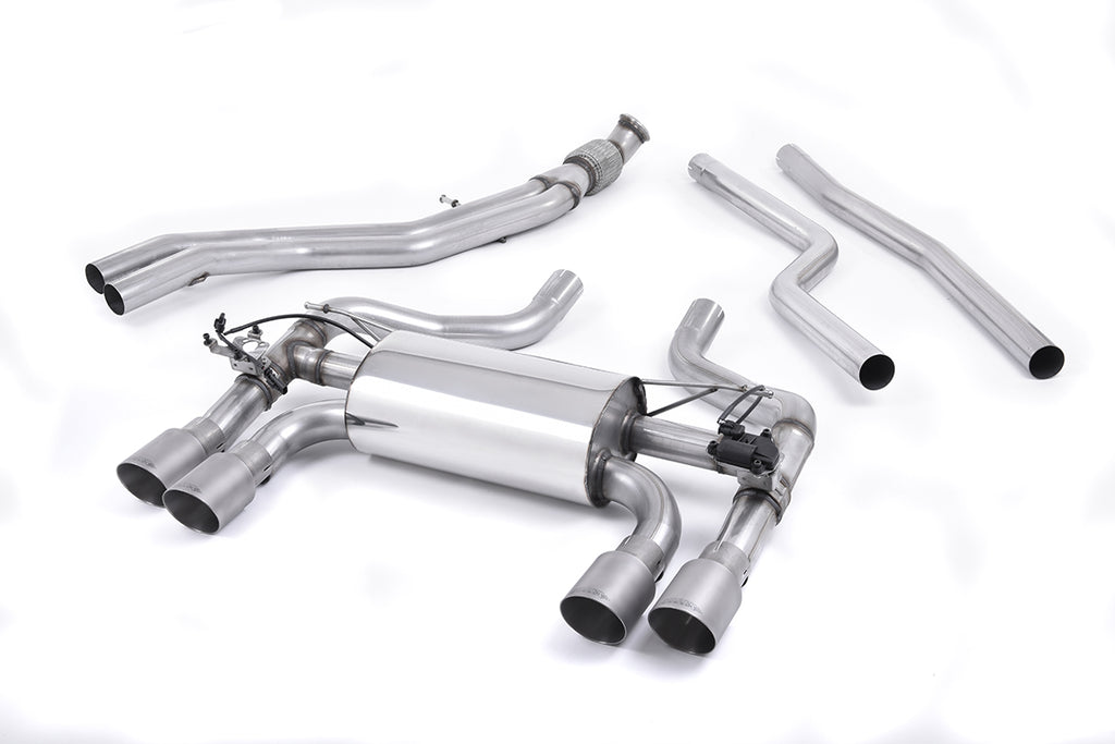Milltek Sport BMW 2 Series M2 Cat-back, Valved, Twin GT-90 Titanium (SSXBM1035)