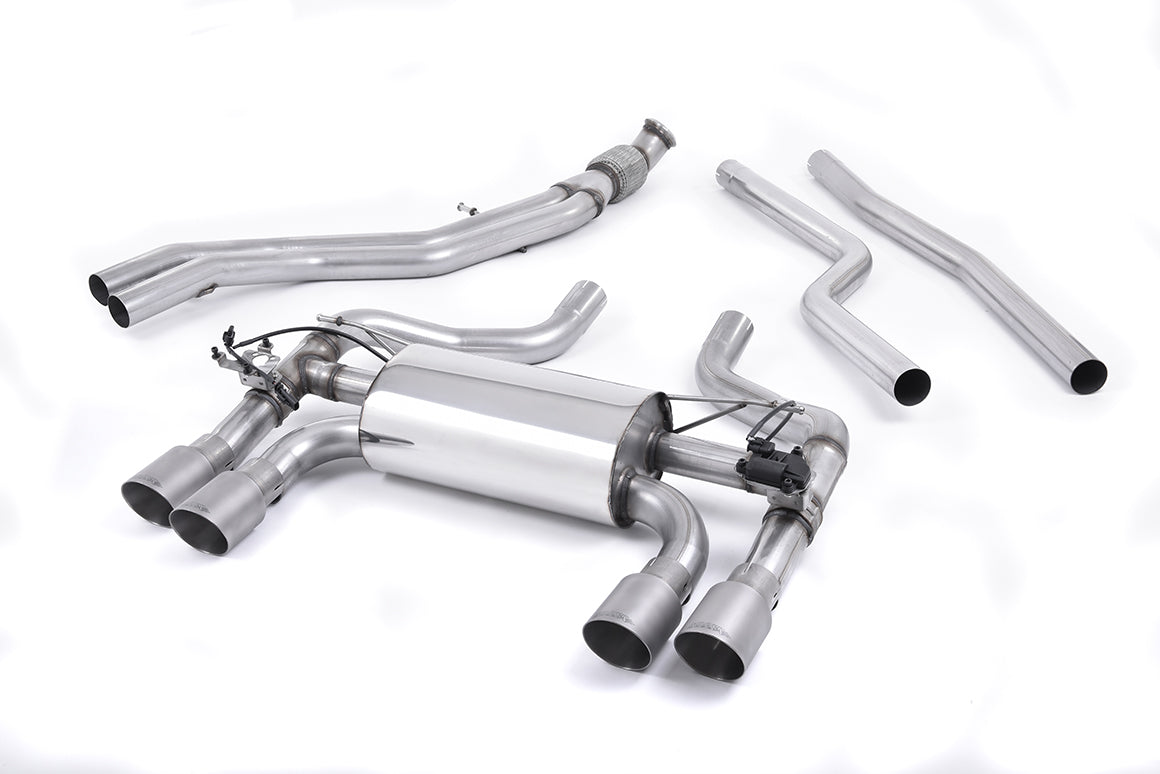 Milltek Sport BMW 2 Series M2 Cat-back, Valved, Twin GT-90 Titanium (SSXBM1035)